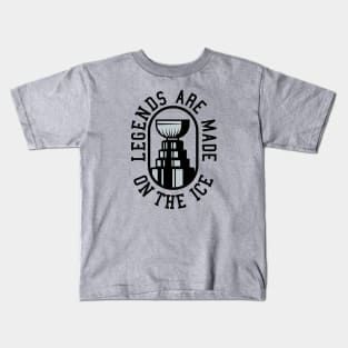 Legends are made on the ice Kids T-Shirt